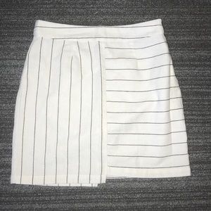 Urban Outfitters White Stripe Skirt